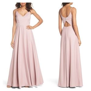 Hayley Paige Dusty Rose Crepe Bridal Dress 5815